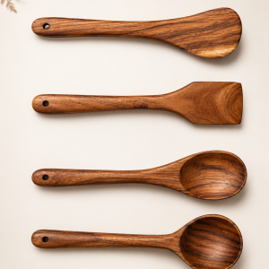 Acacia Wood Cooking Utensil Set – Mixing & Serving